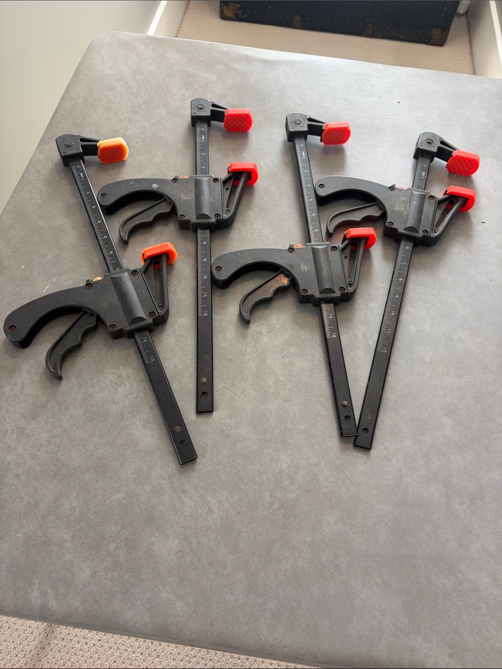 Set of 4 - 12” Quick Trigger Clamps